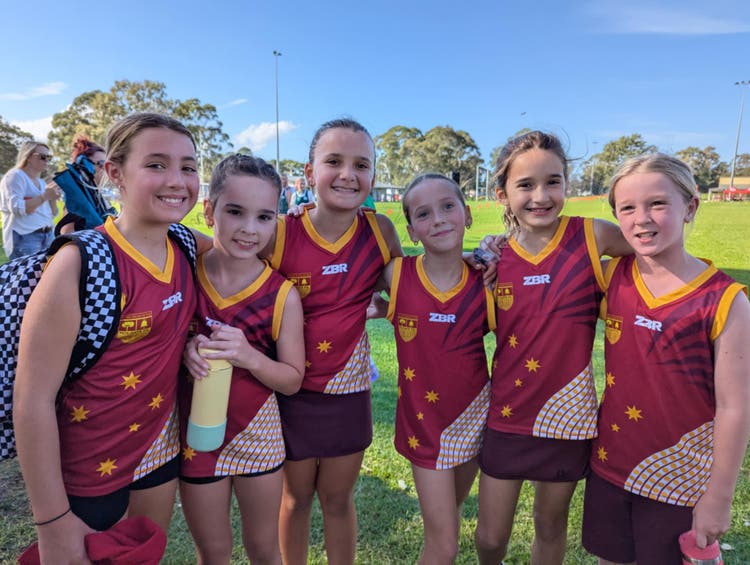 Photo of girls at zone cross country