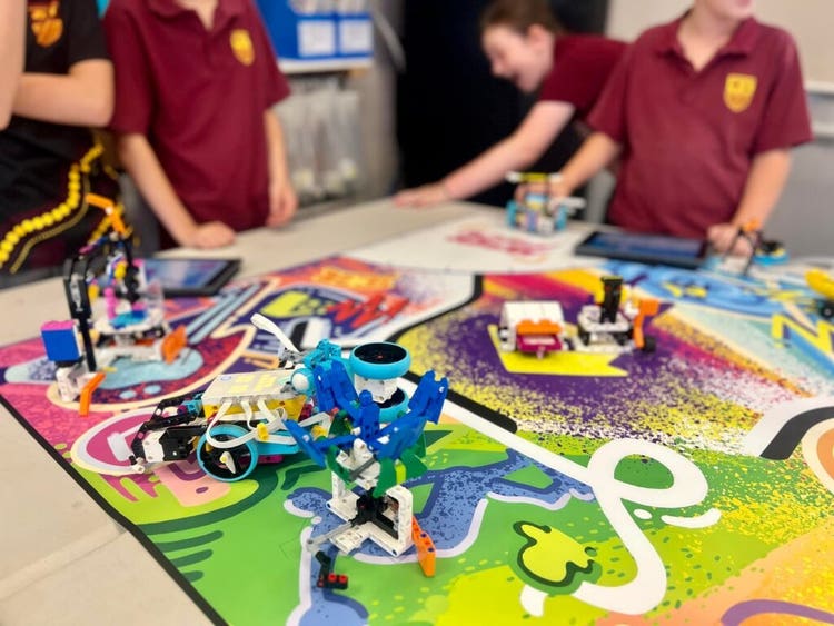 Table of lego robotics
