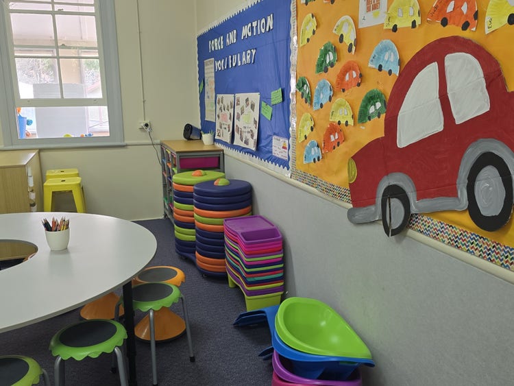 Colourful classroom