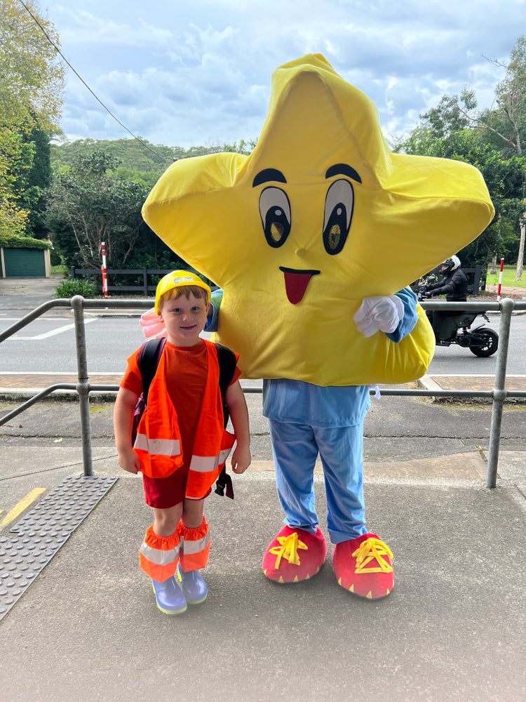 student with Rising Star character